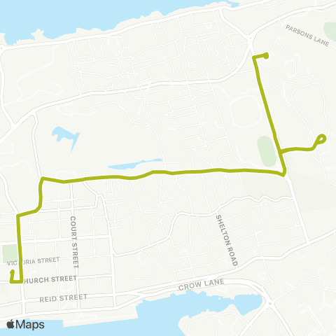 ShoreLink Prospect <-> Hamilton map