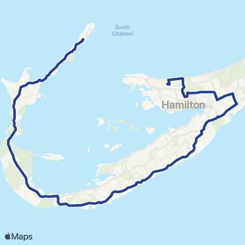 School Routes Pembroke Parish map