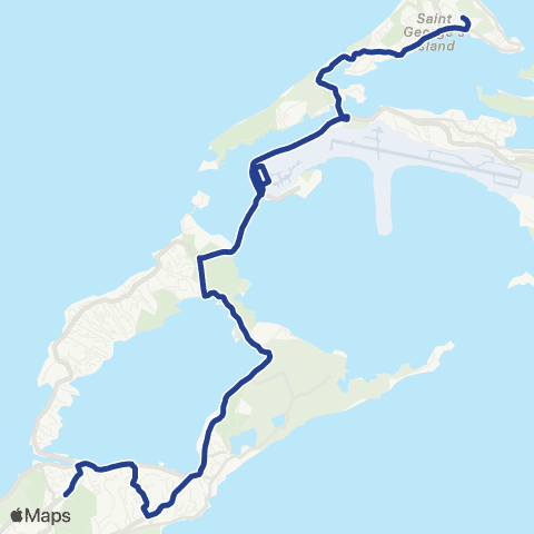 School Routes Smith's Parish map