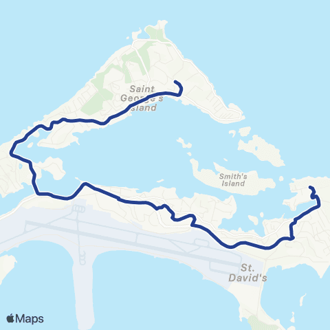 School Routes St. George's Parish map
