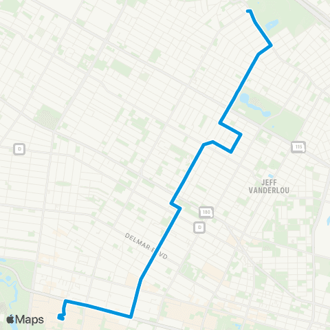 MetroBus Missouri Sarah map