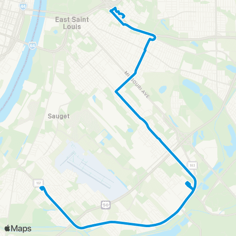 MetroBus Illinois Alta Sita map
