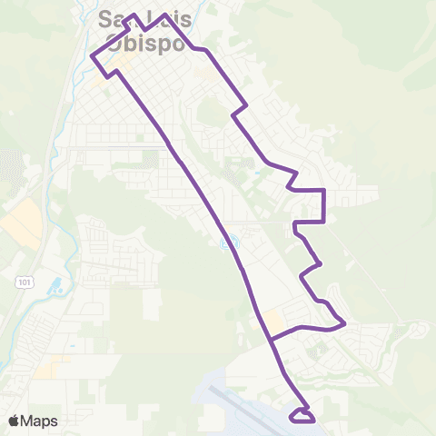 SLO Broad / Airport / Johnson map