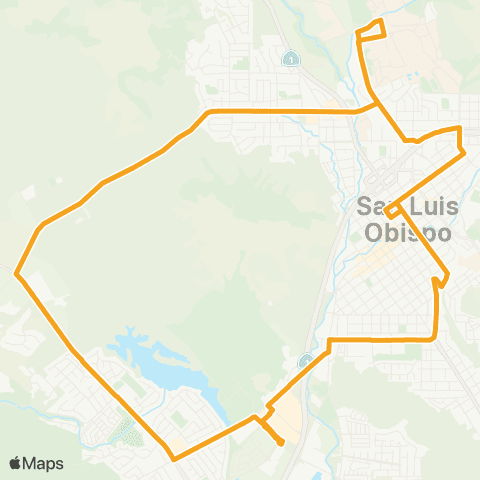 SLO Cal Poly / LOVR / Amtrak map