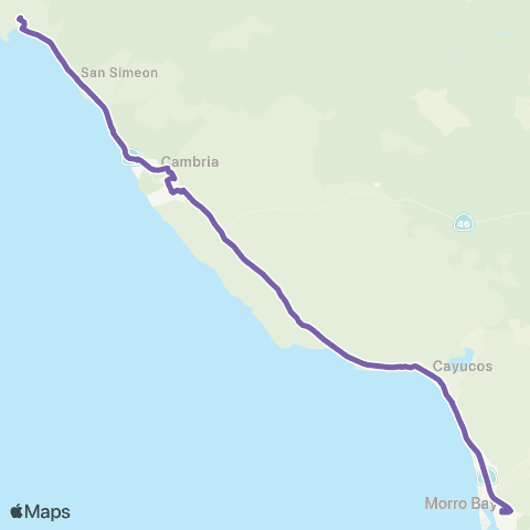 SLORTA Morro Bay / San Simeon map