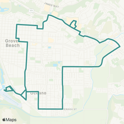 SLORTA Grover Beach / Arroyo Grande / Oceano map