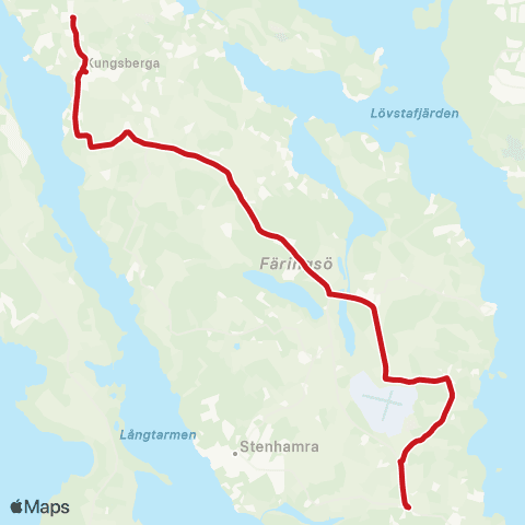 SL Busslinje map
