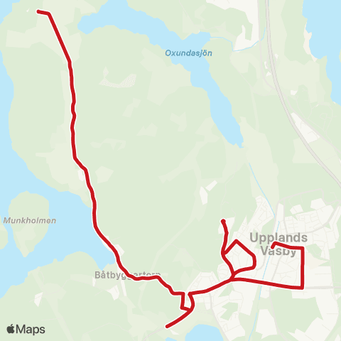 SL Busslinje map