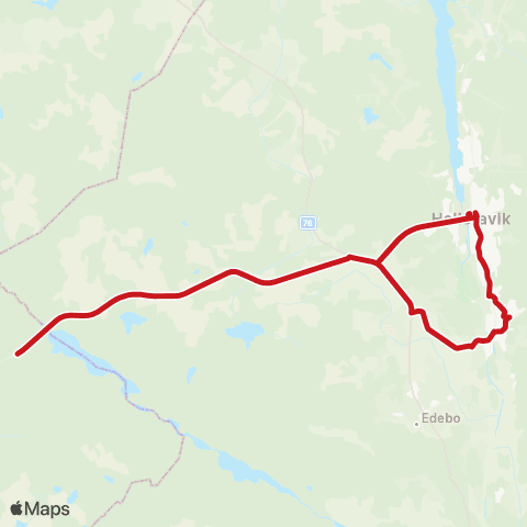 SL Busslinje map