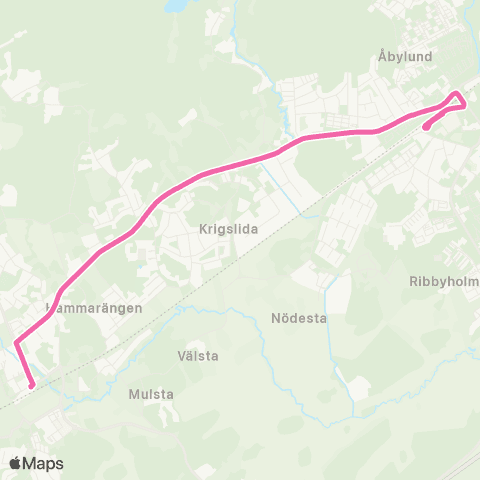 SL Ersätter Pendeltåget map