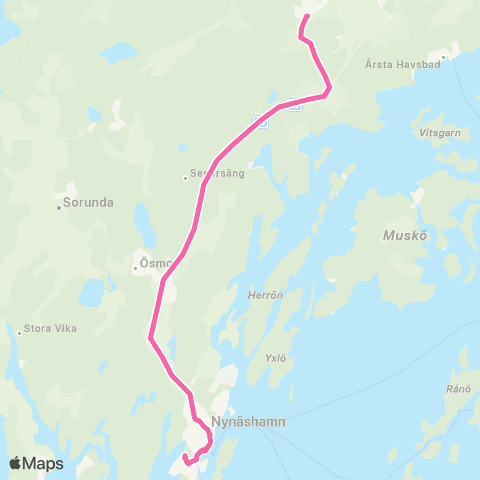 SL Ersätter Pendeltåget map