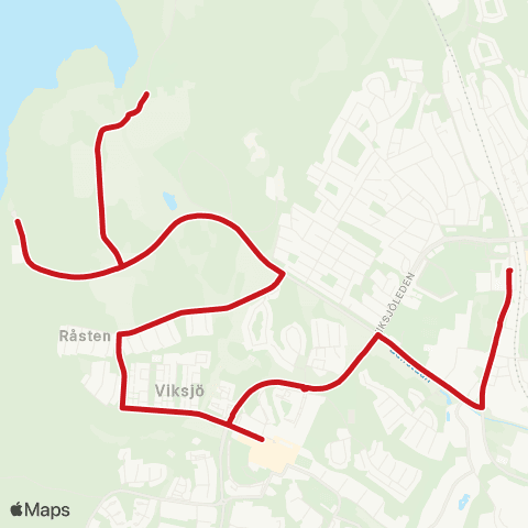 SL Busslinje map