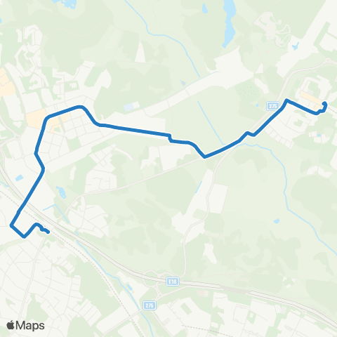 SL Blåbusslinje map