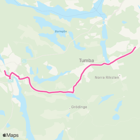 SL Ersätter Pendeltåget map