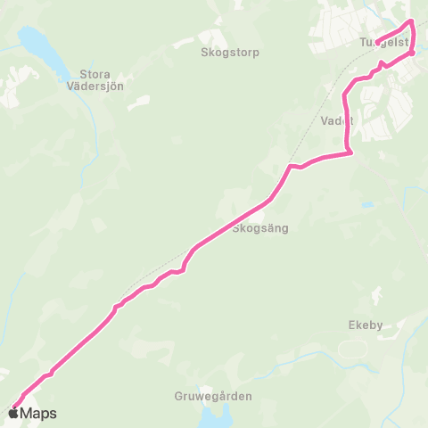 SL Ersätter Pendeltåget map