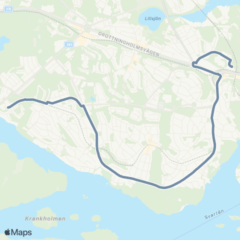 SL Ersätter Nockebybanan map
