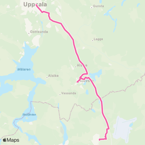 SL Ersätter Pendeltåget map