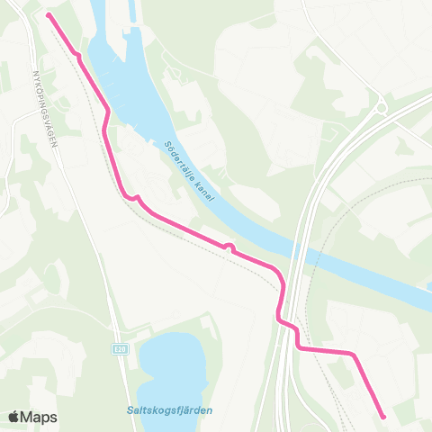 SL Ersätter Pendeltåget map