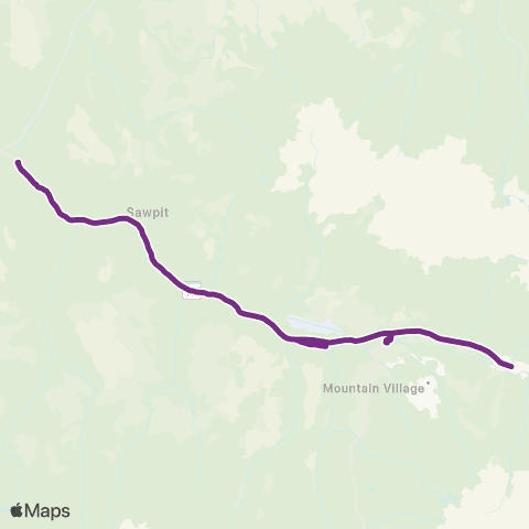 SMART Telluride Down Valley map