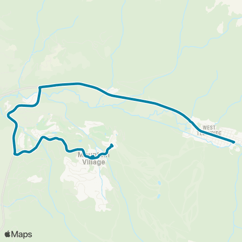 SMART Telluride Offseason Express map