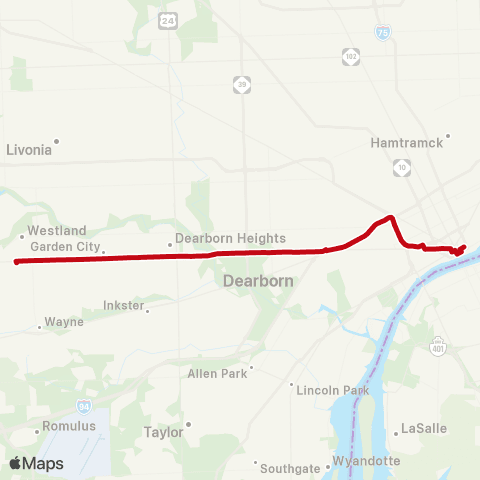 SMART Ford Road Express map