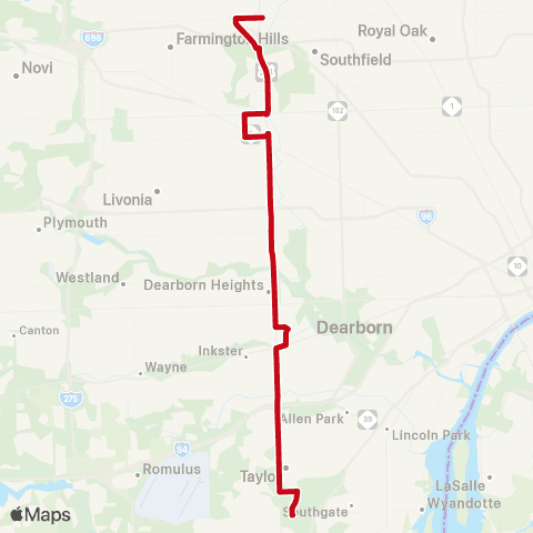 SMART Telegraph South map