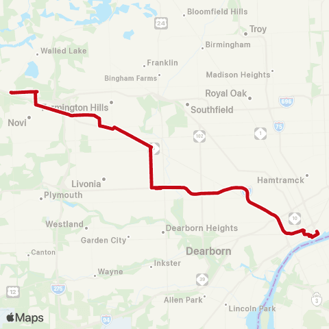 SMART Grand River P&R map