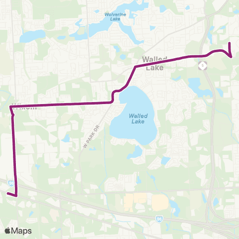 SMART Wixom map