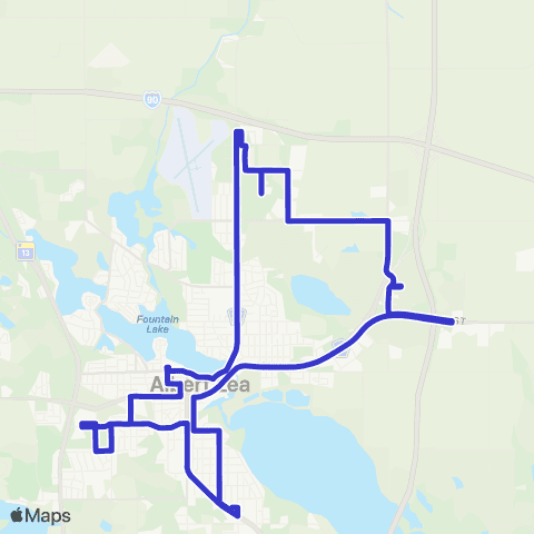 SMART Flex Albert Lea map