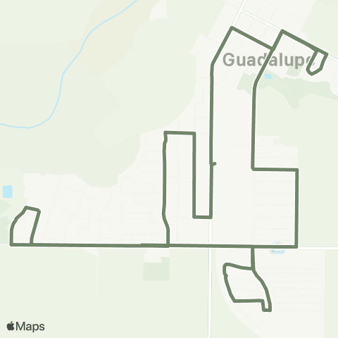 Santa Maria Regional Transit Route 41 - Guadalupe Local map