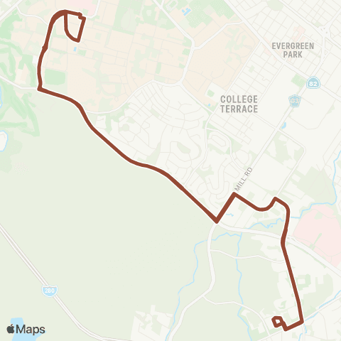 Marguerite 1050 Arastradero map