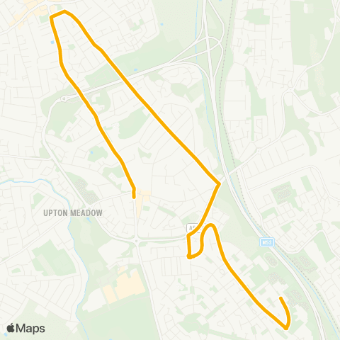 Stagecoach School Routes Woodchurch High School - Ford Road map