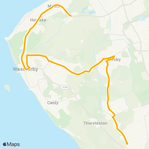 Stagecoach School Routes Heron Road - Fishers Lane map