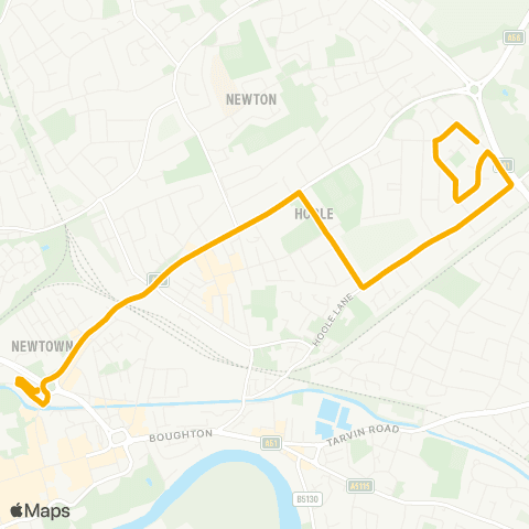 Stagecoach Merseyside and South Lancashire Chester Bus Interchange - Crossley Crescent map