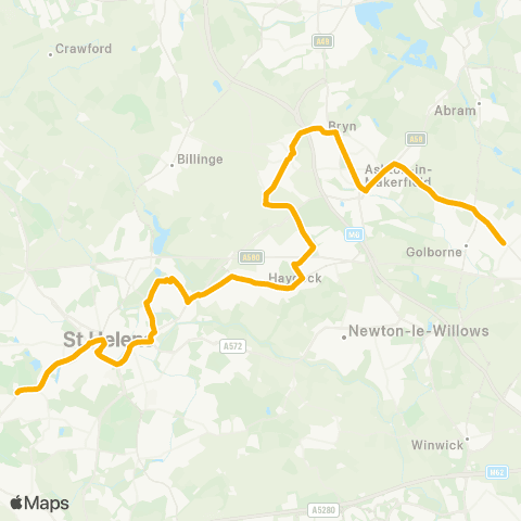 Stagecoach School Routes Freckleton Road - Rectory Avenue map