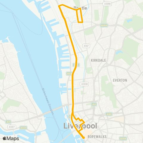 Stagecoach Merseyside and South Lancashire Liverpool One Bus Sta - Liverpool One Bus Sta map