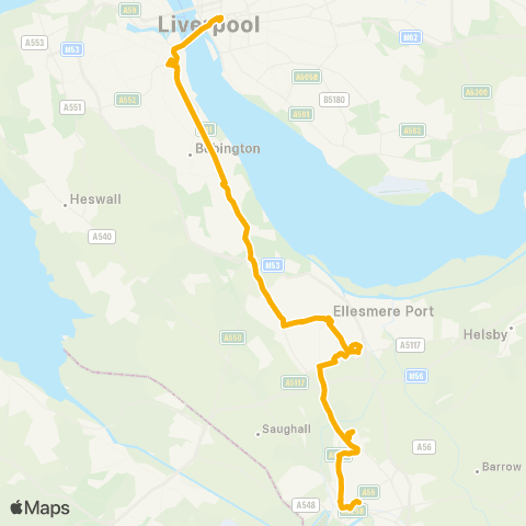 Stagecoach Merseyside and South Lancashire Railway Station - Hood Street map