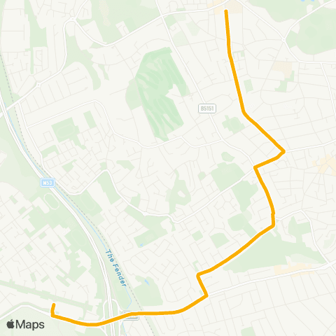 Stagecoach School Routes Home Farm Road - Upton Road map