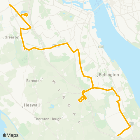 Stagecoach Merseyside and South Lancashire Sandy Ln Terminus - Chester Bus Interchange map