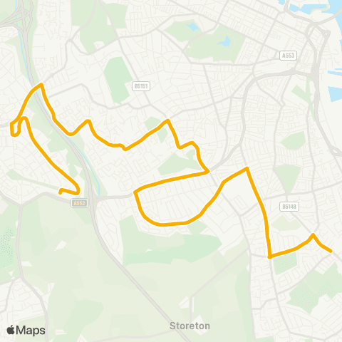 Stagecoach School Routes Commonfield Road - College Drive map