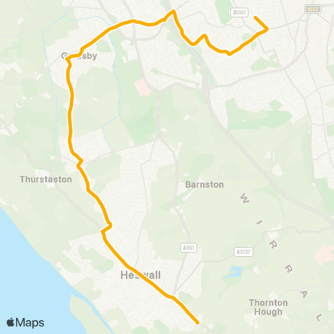 Stagecoach School Routes Boathouse Lane - Beresford Road map