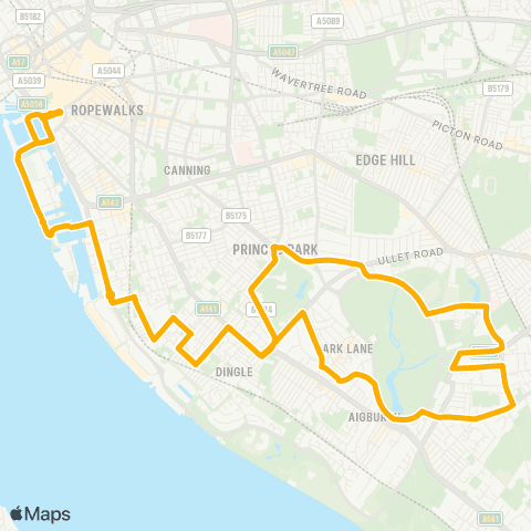 Stagecoach Merseyside and South Lancashire Liverpool One Bus Sta - Liverpool One Bus Sta map