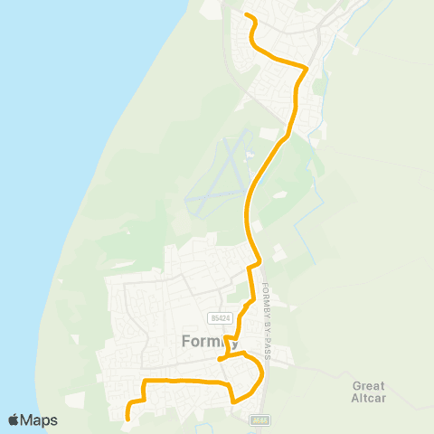 Stagecoach School Routes Range High School - Westminster Drive map