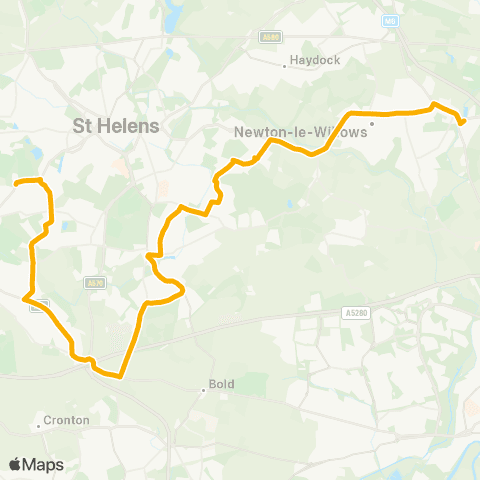 Stagecoach School Routes Freckleton Road - Rosemary Drive map