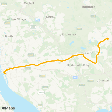 Stagecoach Merseyside and South Lancashire Chalon Way W - Liverpool One Bus Station map