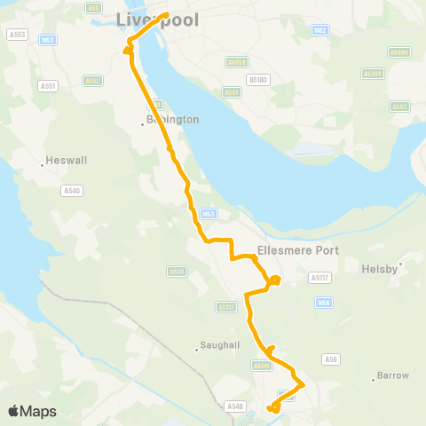 Stagecoach Merseyside and South Lancashire Chester Bus Interchange - Hood Street map