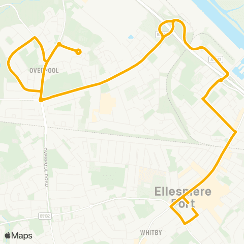 Stagecoach Merseyside and South Lancashire Bayweaver St - Ellesmere Port Bus Interchange map