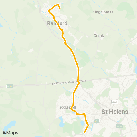 Stagecoach School Routes Witton Way - Roby Street map