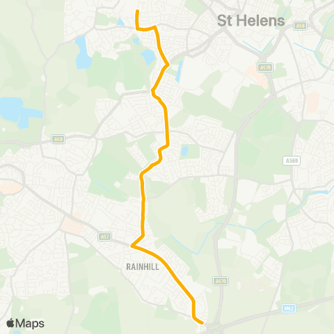 Stagecoach School Routes Norlands Lane - De La Salle School map