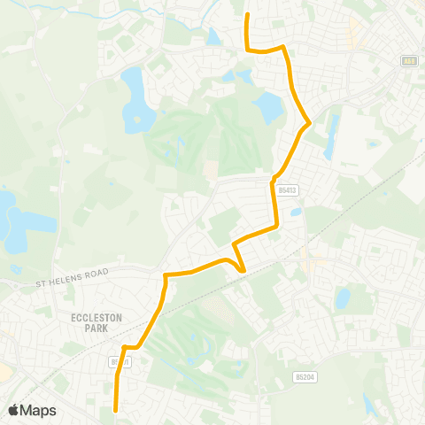 Stagecoach School Routes Fire Station Road - De La Salle School map